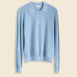 Alice Polo Sweater - Washed Indigo - Alex Mill - STAG Provisions - W - Tops - Sweater