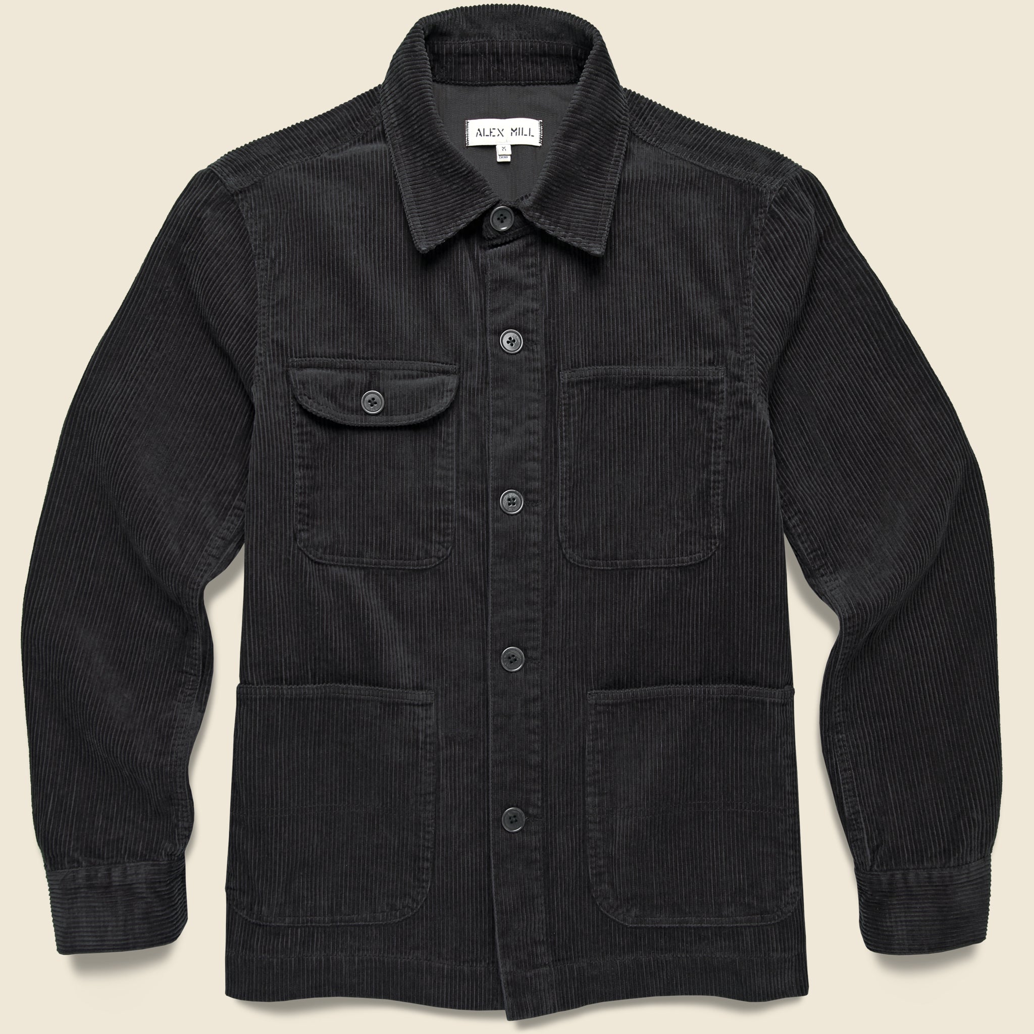 Corduroy Work Jacket - Black - Alex Mill - STAG Provisions - Outerwear - Coat / Jacket