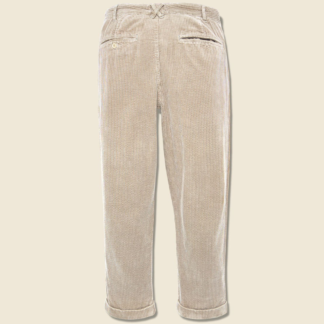 Rugged Corduroy Standard Pleated Pant - Cloud Grey - Alex Mill - STAG Provisions - Pants - Corduroy