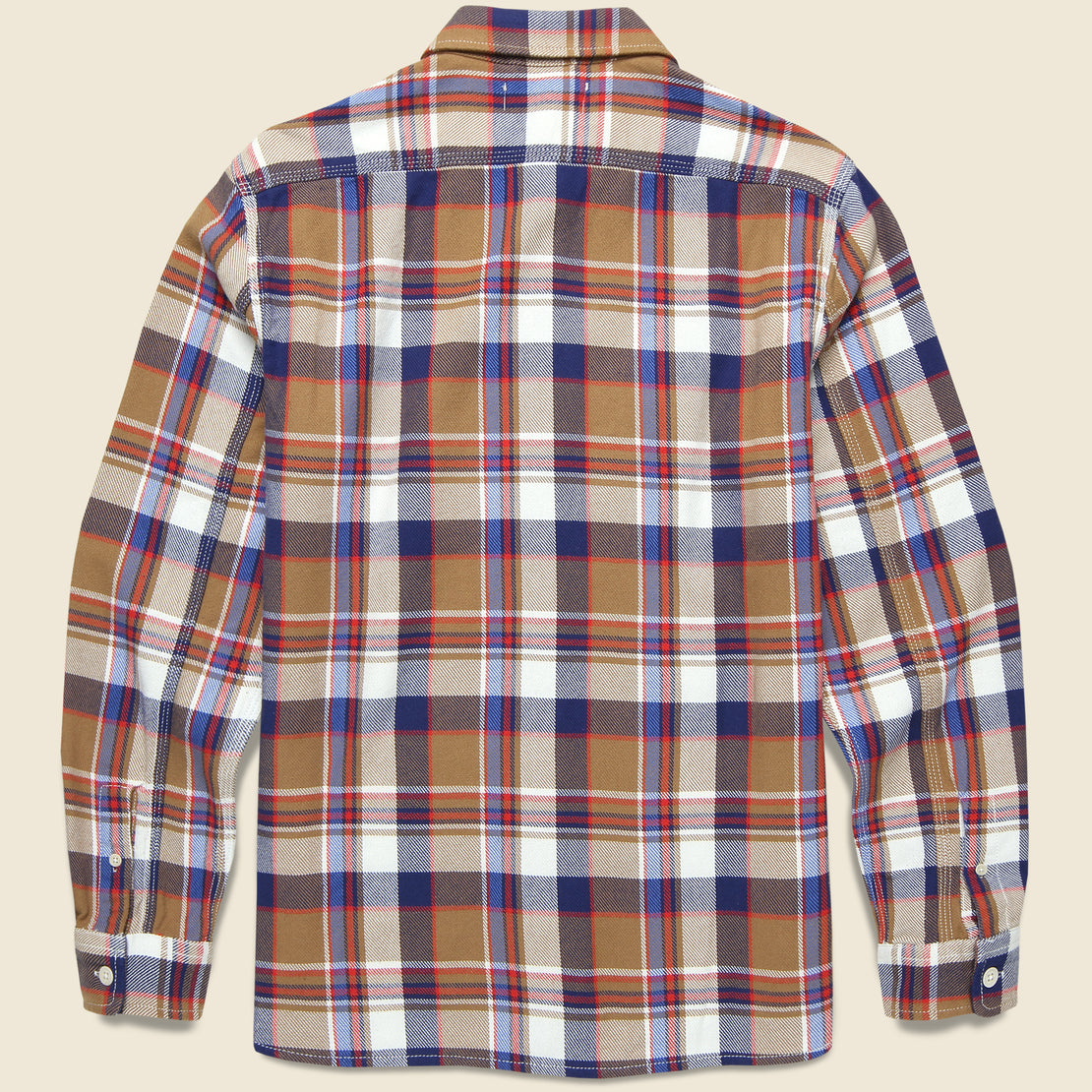 Flannel Chore Shirt - Golden Khaki - Alex Mill - STAG Provisions - Tops - L/S Woven - Plaid
