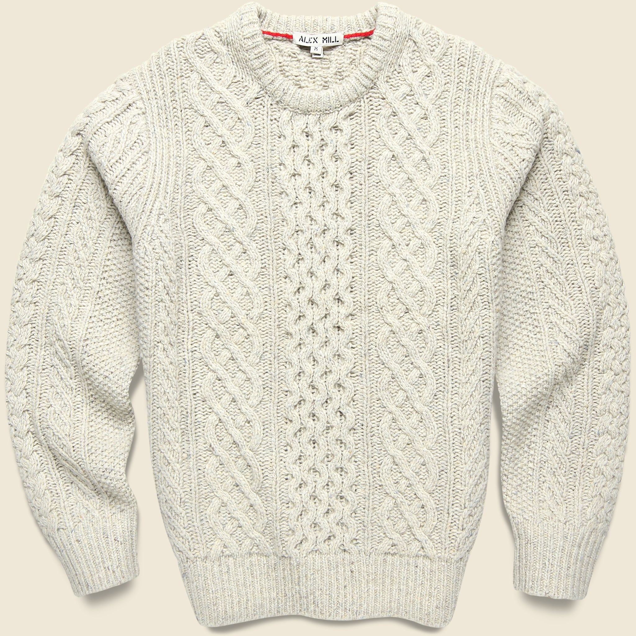 Donegal Fisherman Sweater - Oatmeal - Alex Mill - STAG Provisions - Tops - Sweater