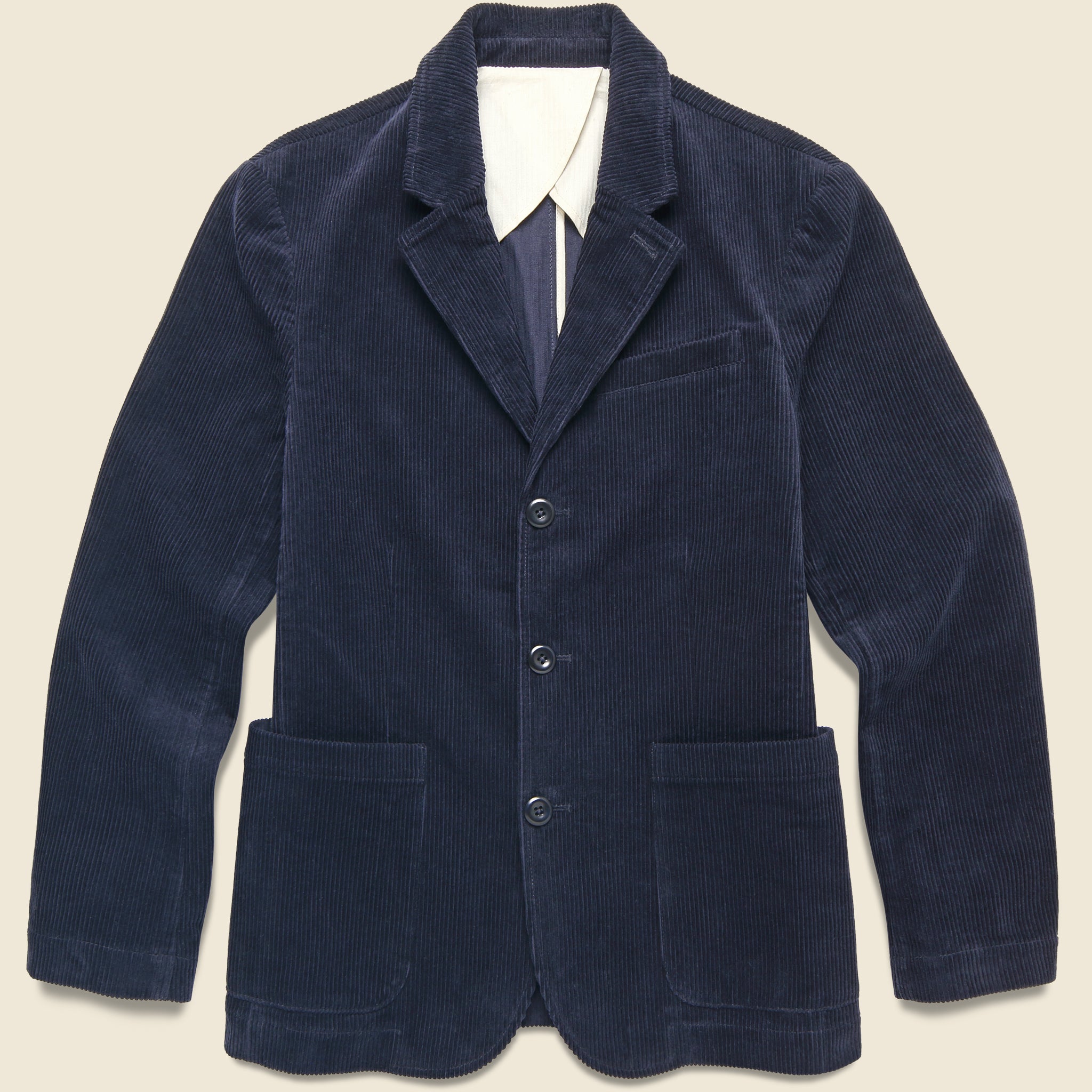 Corduroy Blazer - Navy