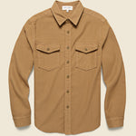 Frontier Chamois Shirt - Walnut - Alex Mill - STAG Provisions - Tops - L/S Woven - Solid