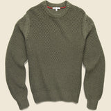 Honeycomb Crewneck - Olive - Alex Mill - STAG Provisions - Tops - Sweater