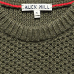 Honeycomb Crewneck - Olive - Alex Mill - STAG Provisions - Tops - Sweater