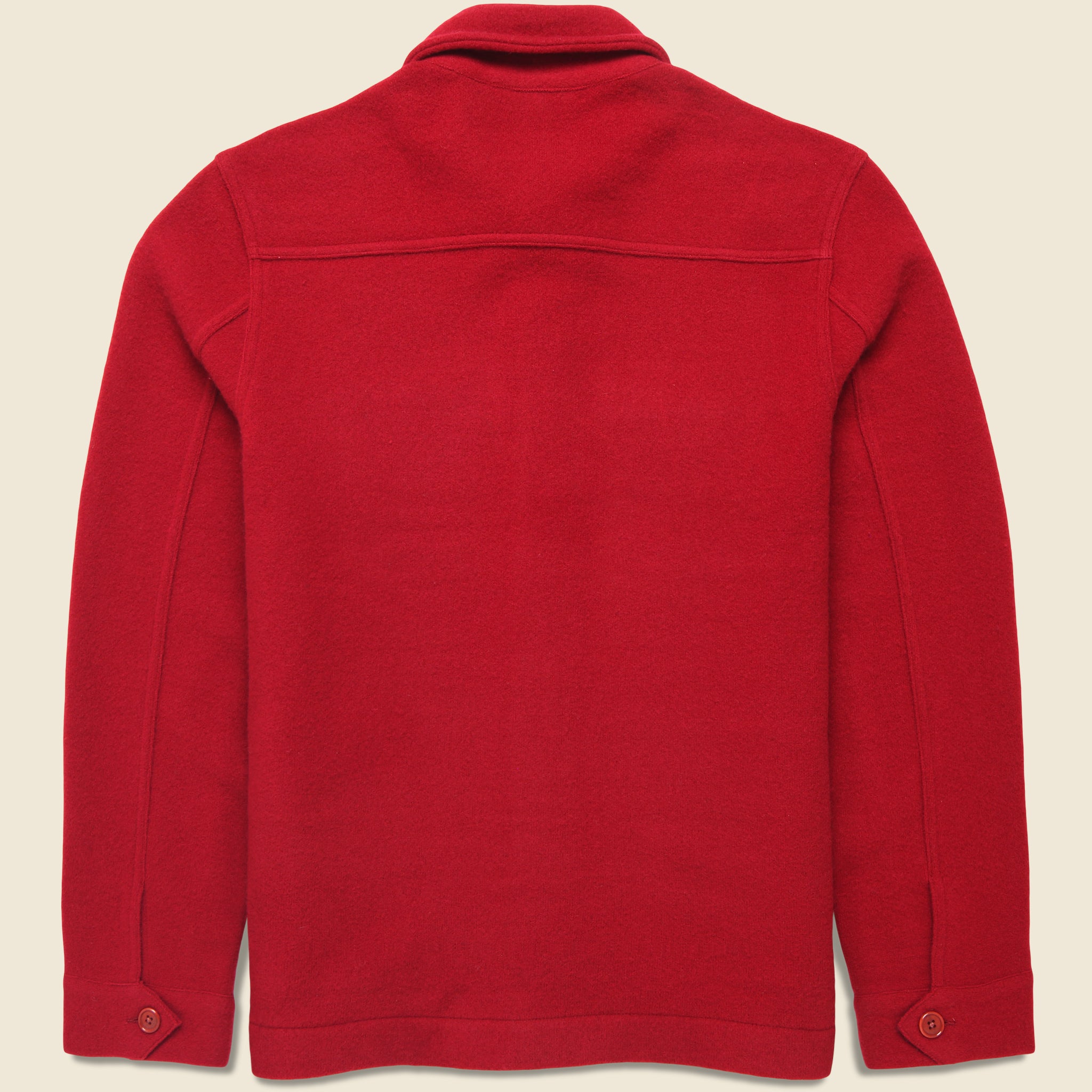 
                          Boiled Wool Work Jacket - Barn Red
                        