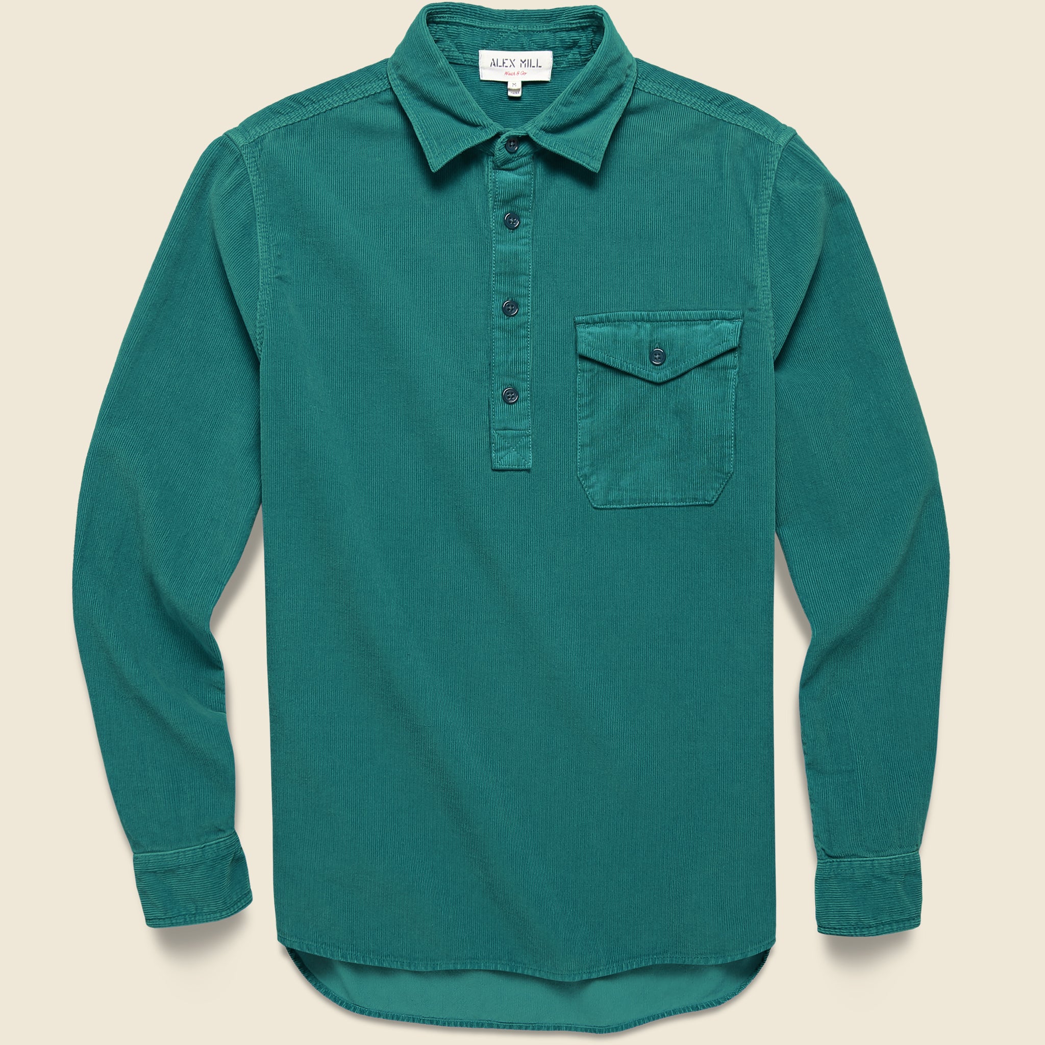 Popover Cord Shirt - Jadeite - Alex Mill - STAG Provisions - Tops - L/S Woven - Corduroy