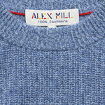 Cashmere Jordan Sweater - Dusty Blue - Alex Mill - STAG Provisions - Tops - Sweater