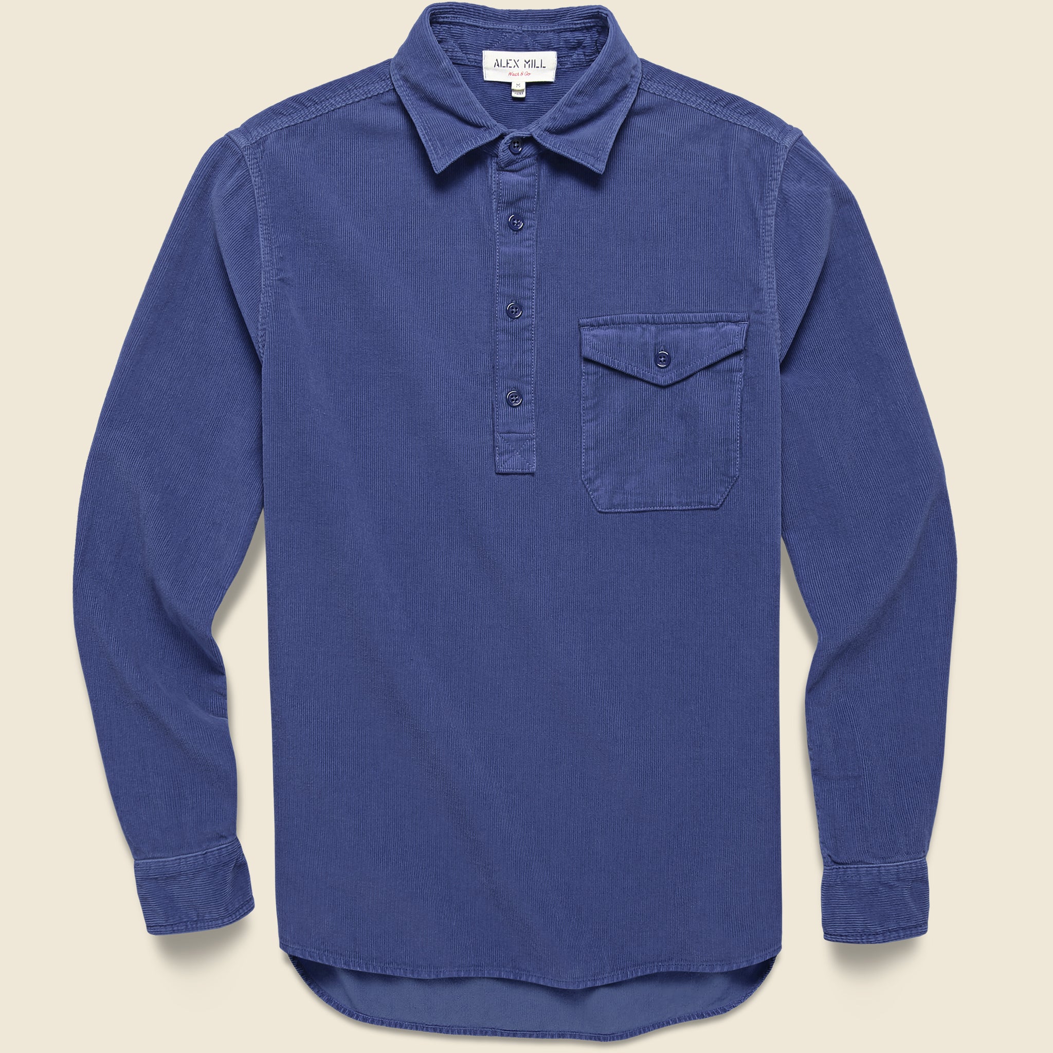 Popover Cord Shirt - Iris