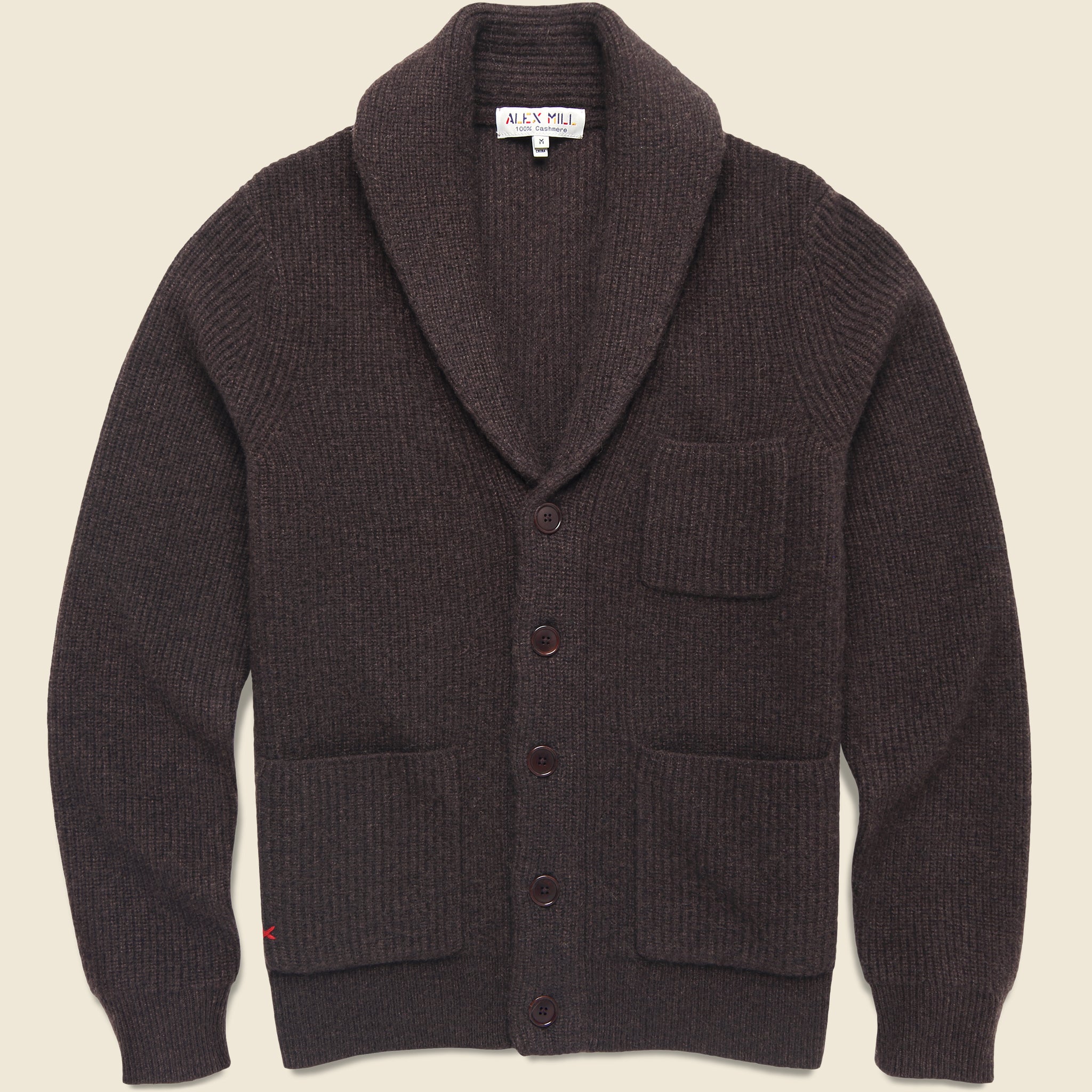 Shawl Collar Cashmere Sweater - Compost - Alex Mill - STAG Provisions - Tops - Sweater