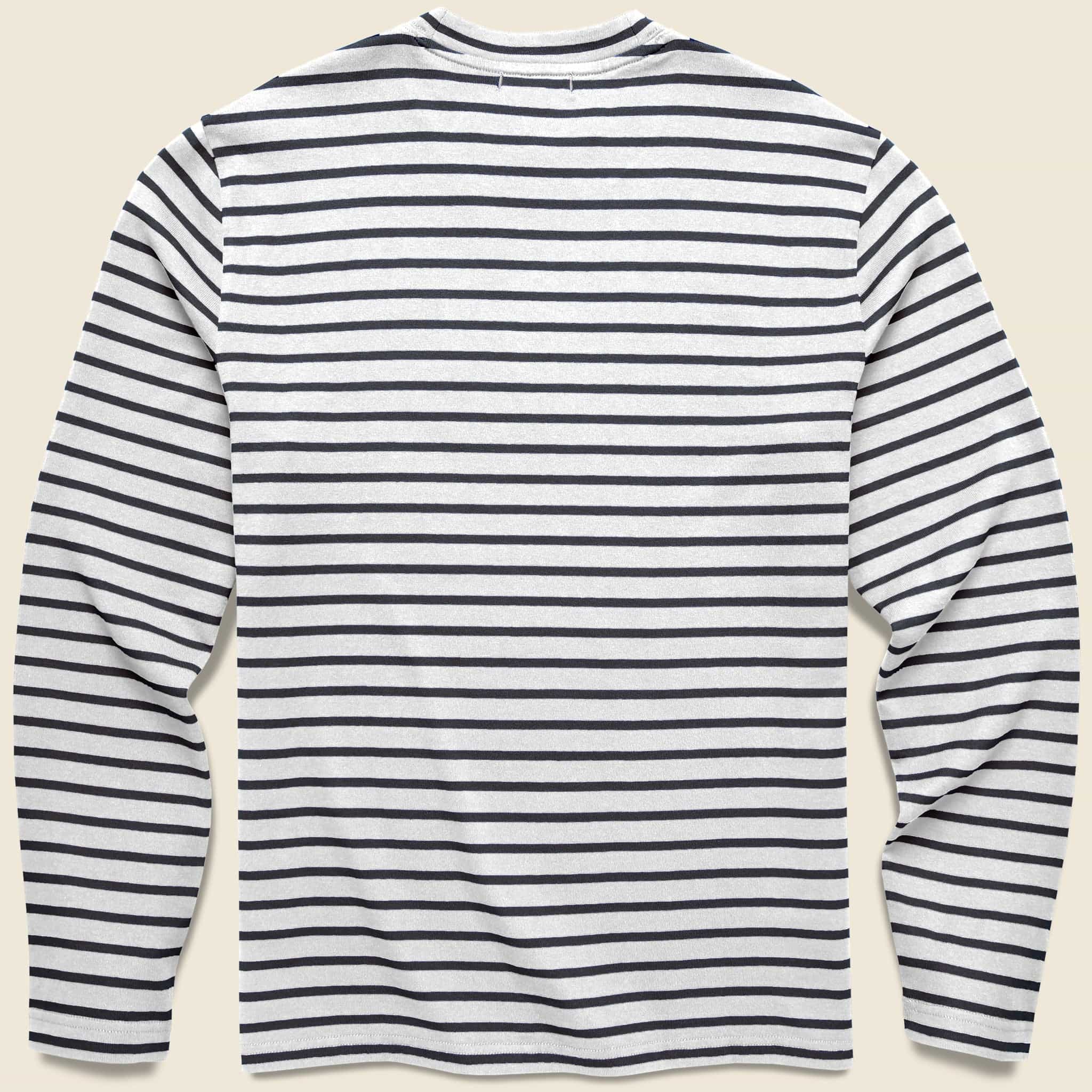 
                          Striped Touch Down Tee - Natural/Navy - Alex Mill - STAG Provisions - Tops - L/S Knit
                        