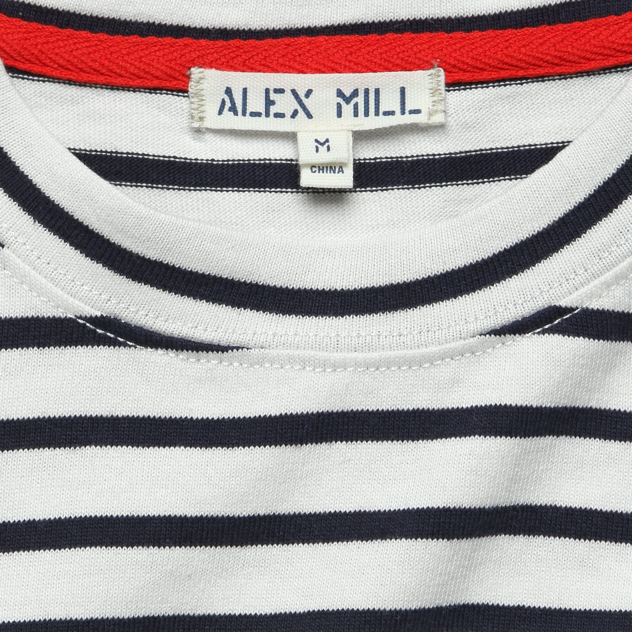 
                          Striped Touch Down Tee - Natural/Navy - Alex Mill - STAG Provisions - Tops - L/S Knit
                        