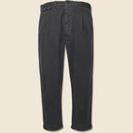 Standard Pleated Chino - Black - Alex Mill - STAG Provisions - Pants - Twill