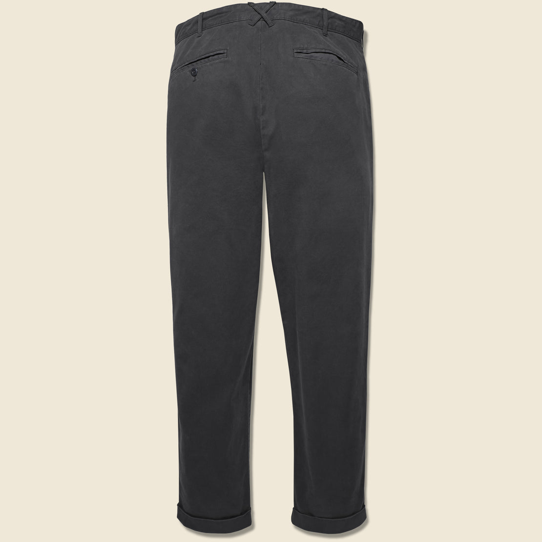 Standard Pleated Chino - Black - Alex Mill - STAG Provisions - Pants - Twill