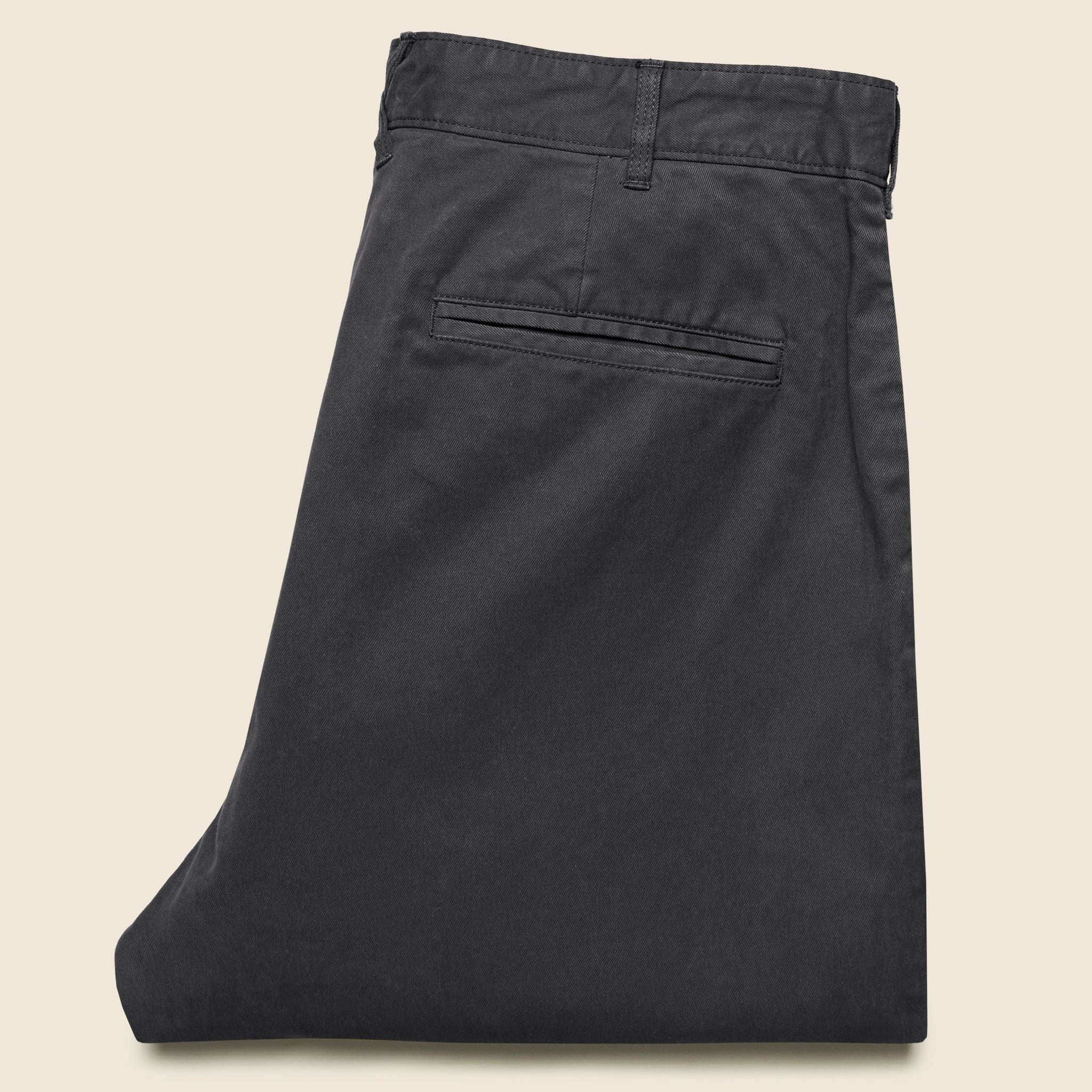 
                          Standard Pleated Chino - Black - Alex Mill - STAG Provisions - Pants - Twill
                        