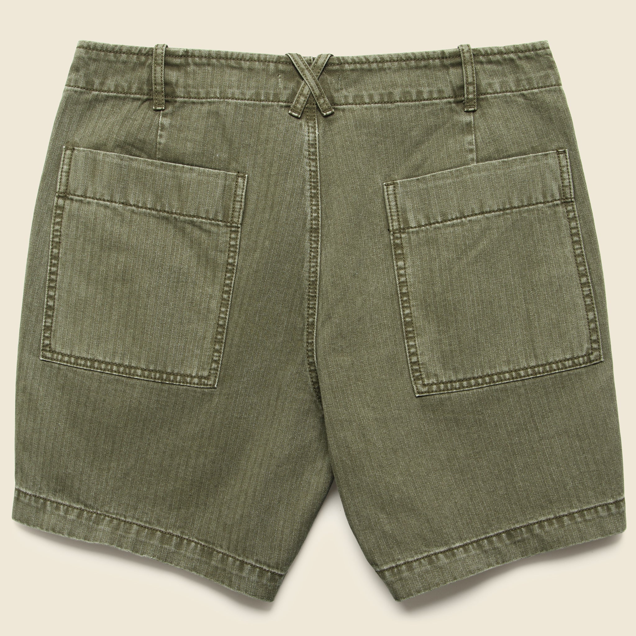 
                          Herringbone Field Short - Field Olive - Alex Mill - STAG Provisions - Shorts - Solid
                        