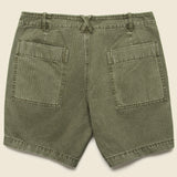 Herringbone Field Short - Field Olive - Alex Mill - STAG Provisions - Shorts - Solid