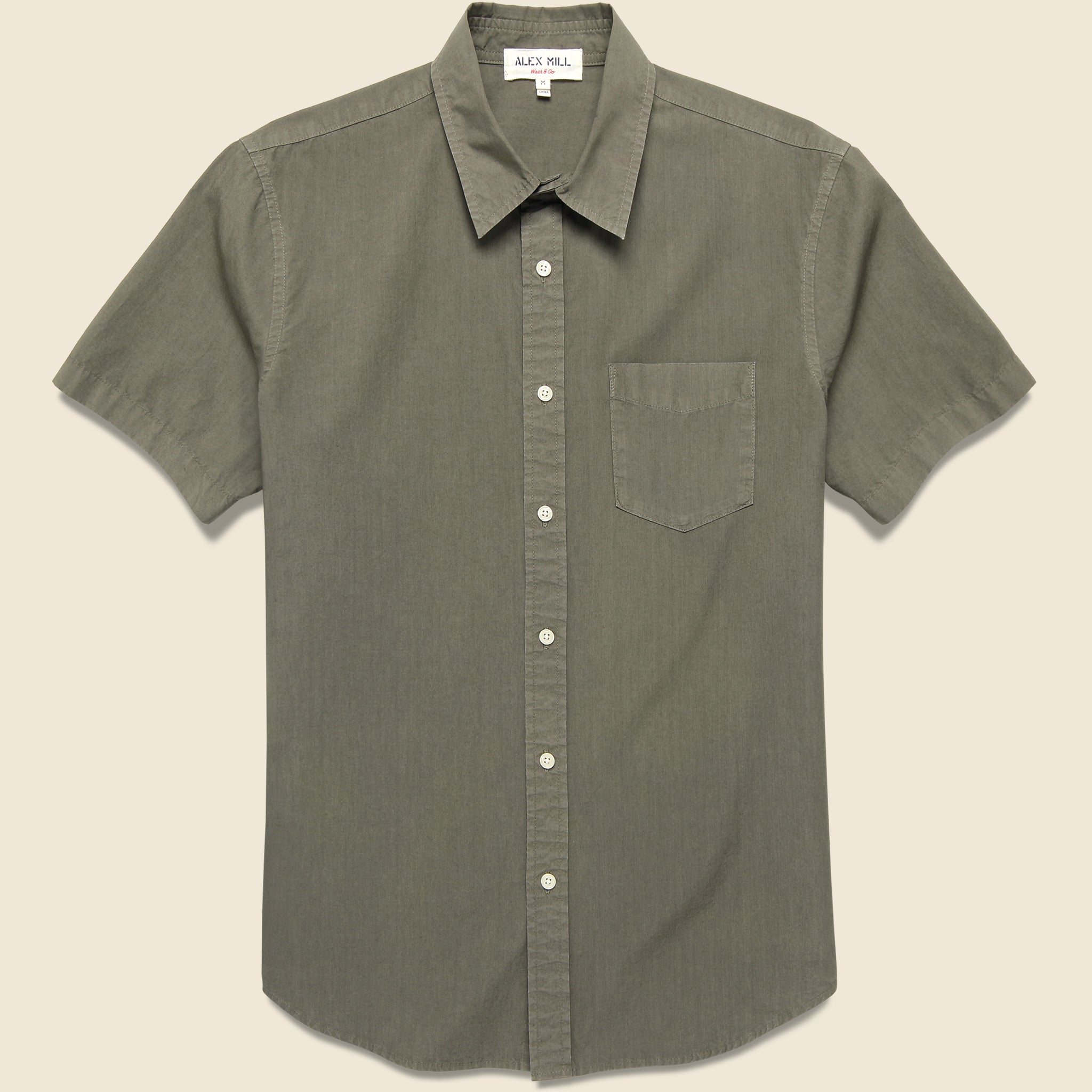 
                          Alex Mill End On End Mill Shirt - Military Olive
                        