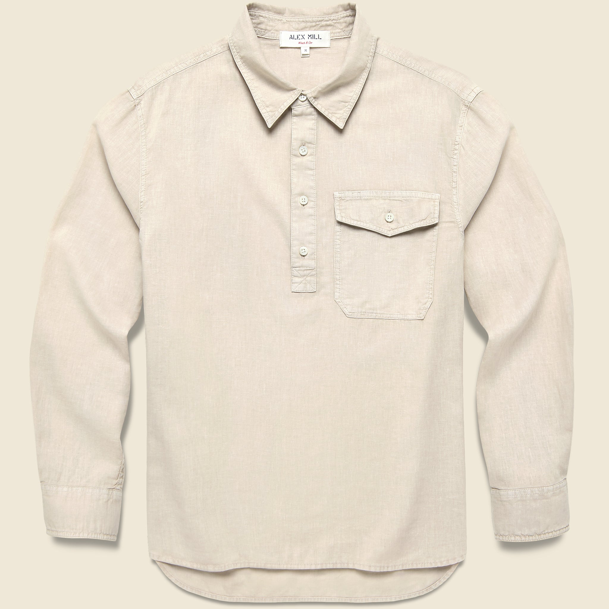 Carter Popover - Ecru - Alex Mill - STAG Provisions - Tops - L/S Woven - Solid