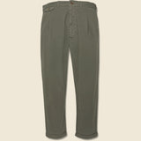 Standard Pleated Chino - Olive Grey - Alex Mill - STAG Provisions - Pants - Twill