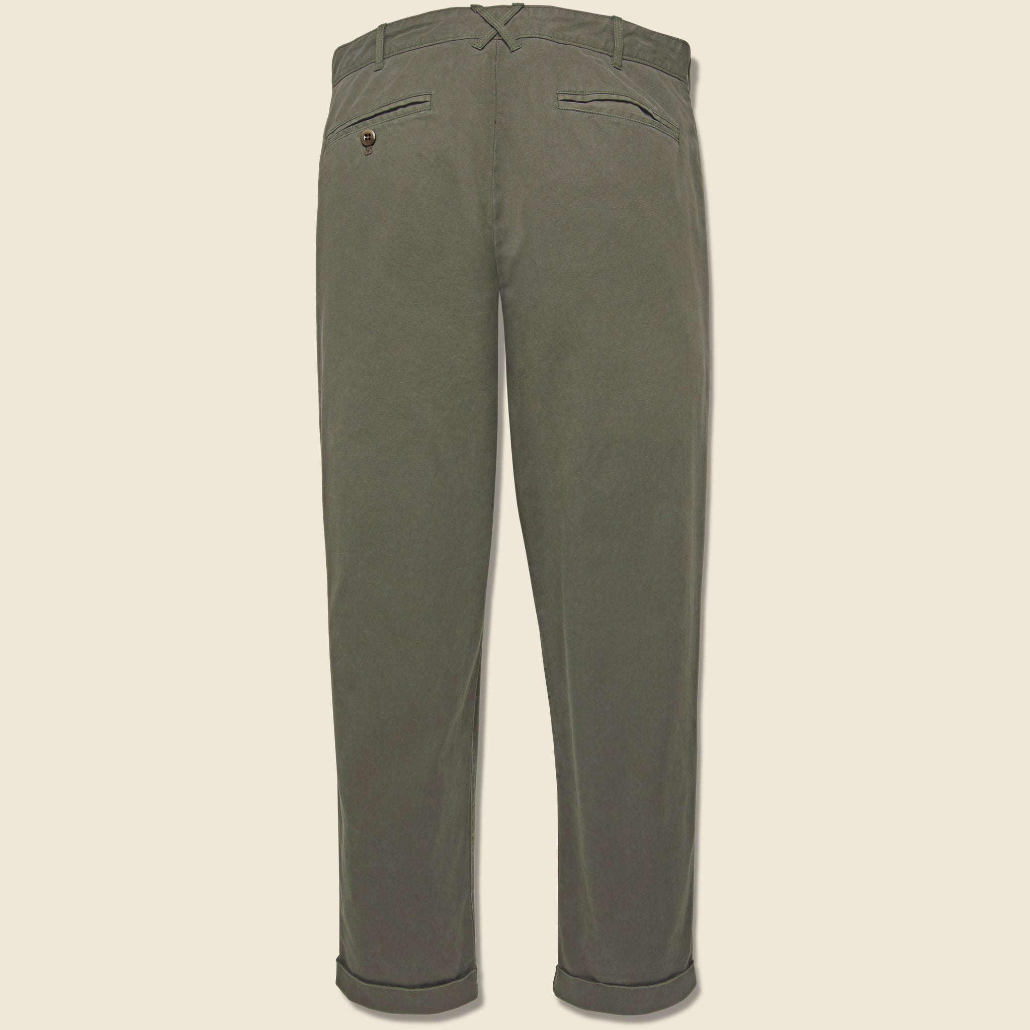 Standard Pleated Chino - Olive Grey - Alex Mill - STAG Provisions - Pants - Twill