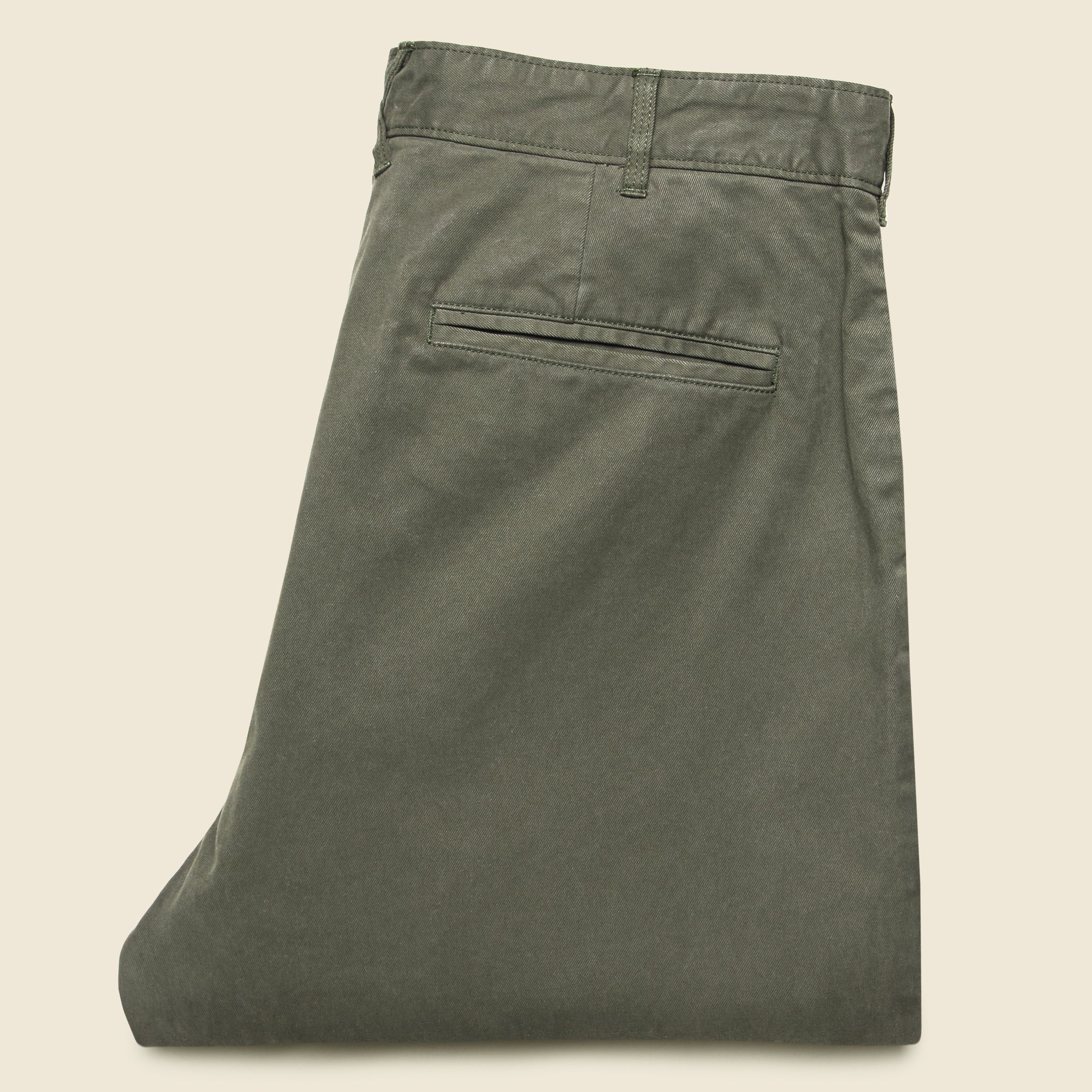 Standard Pleated Chino - Olive Grey - Alex Mill - STAG Provisions - Pants - Twill