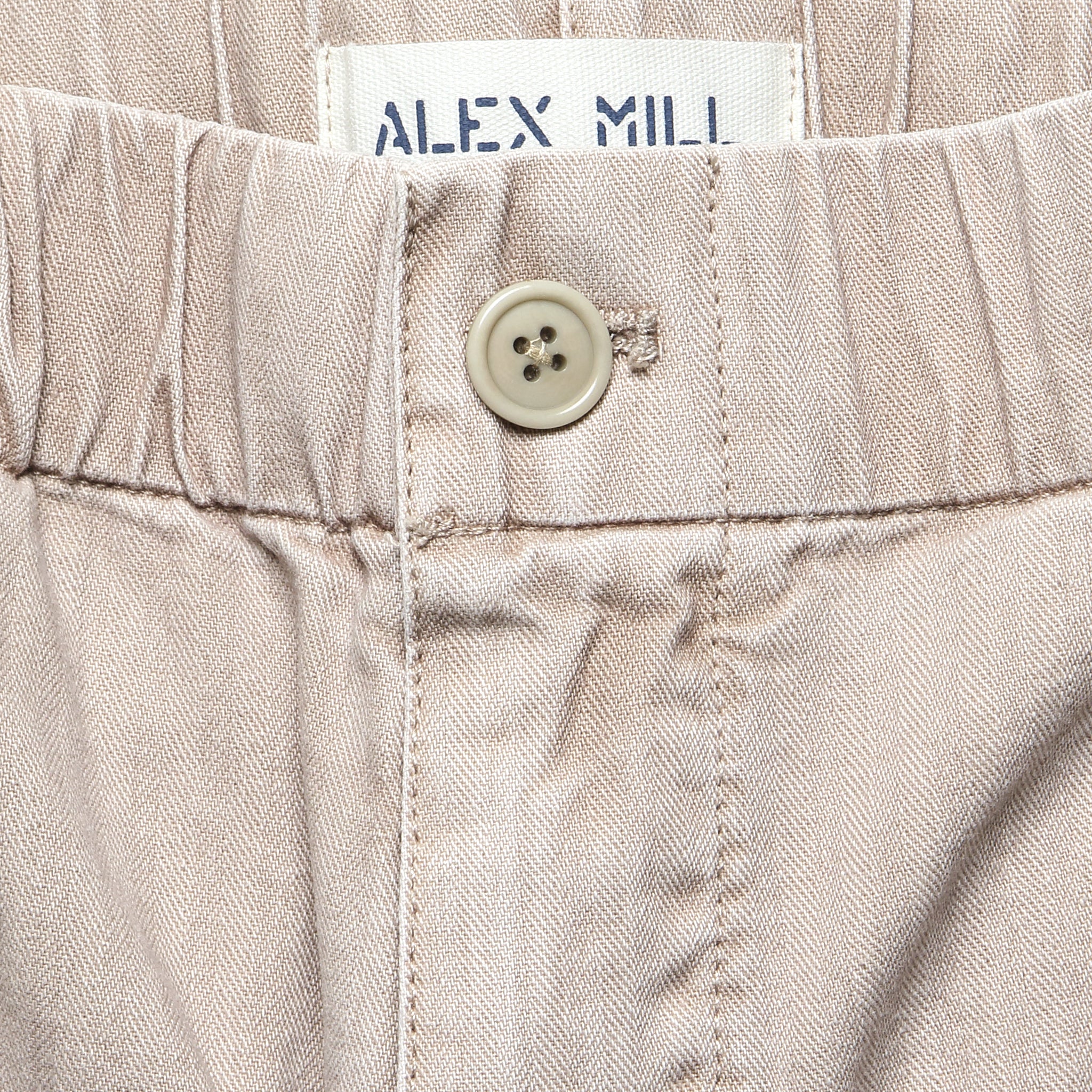 7" Herringbone Pull-On Shorts - Faded Grey - Alex Mill - STAG Provisions - Shorts - Solid