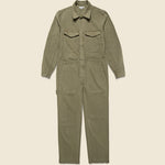 Herringbone Jumpsuit - Olive - Alex Mill - STAG Provisions - Pants - Jumpsuit