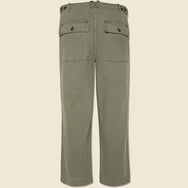 Cotton Herringbone Field Pant - Vintage Olive