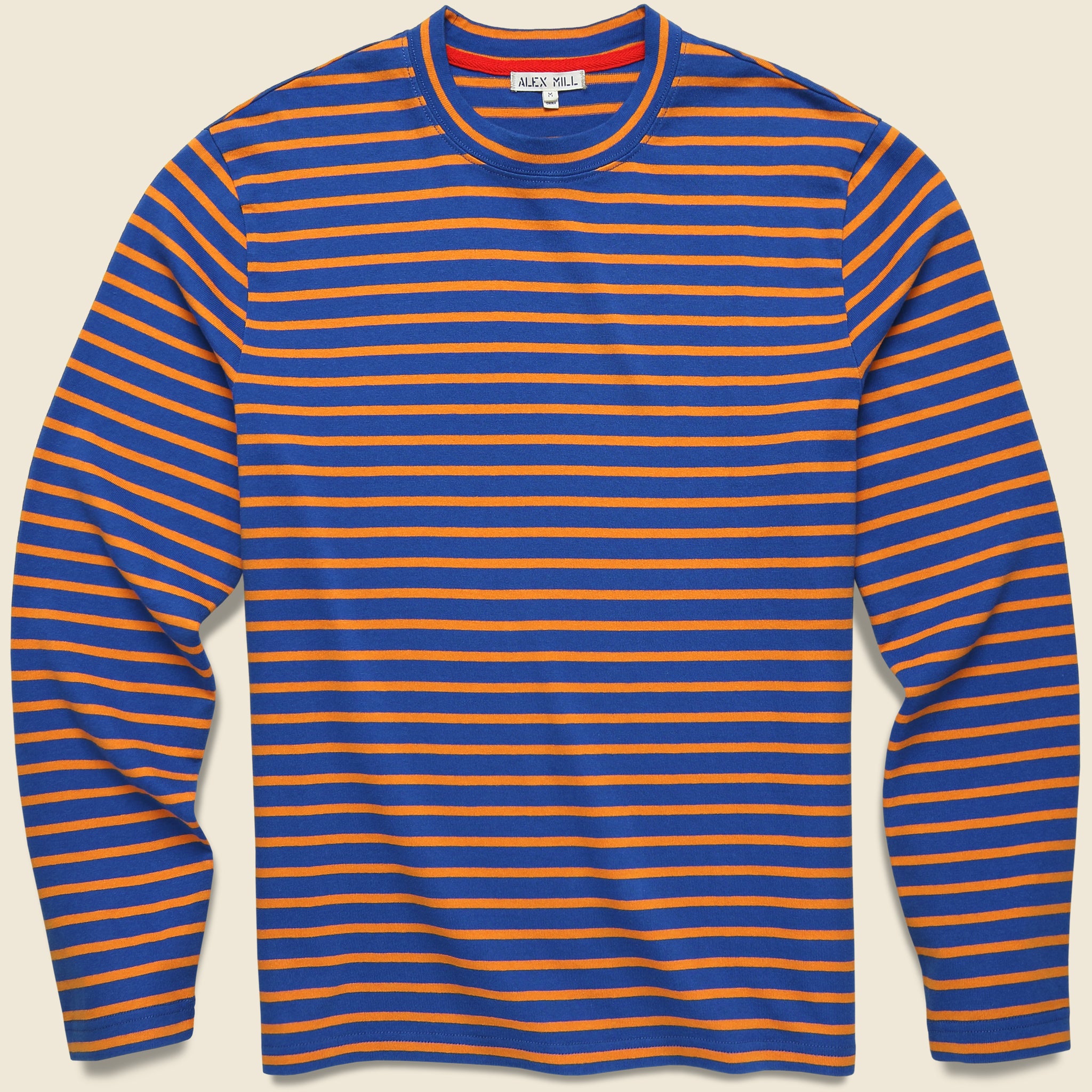 Long Sleeve Stripe Tee - Blue/Turmeric - Alex Mill - STAG Provisions - Tops - L/S Knit