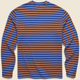 Long Sleeve Stripe Tee - Blue/Turmeric - Alex Mill - STAG Provisions - Tops - L/S Knit