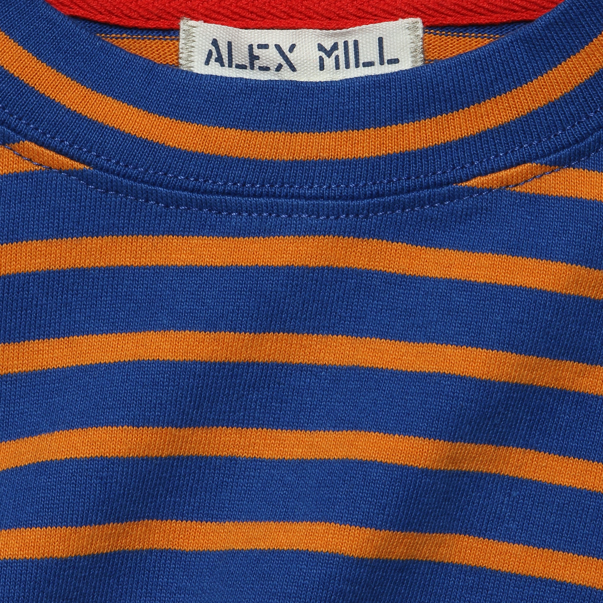 
                          Long Sleeve Stripe Tee - Blue/Turmeric - Alex Mill - STAG Provisions - Tops - L/S Knit
                        