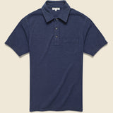 Slub Cotton Standard Polo - Navy - Alex Mill - STAG Provisions - Tops - S/S Knit