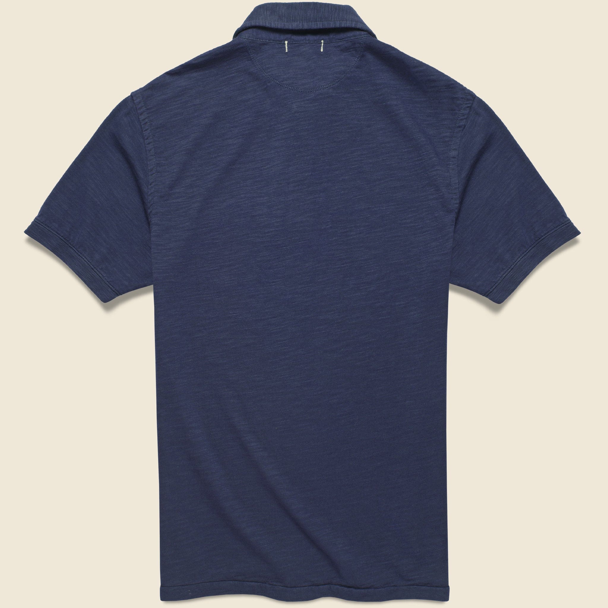 
                          Slub Cotton Standard Polo - Navy - Alex Mill - STAG Provisions - Tops - S/S Knit
                        