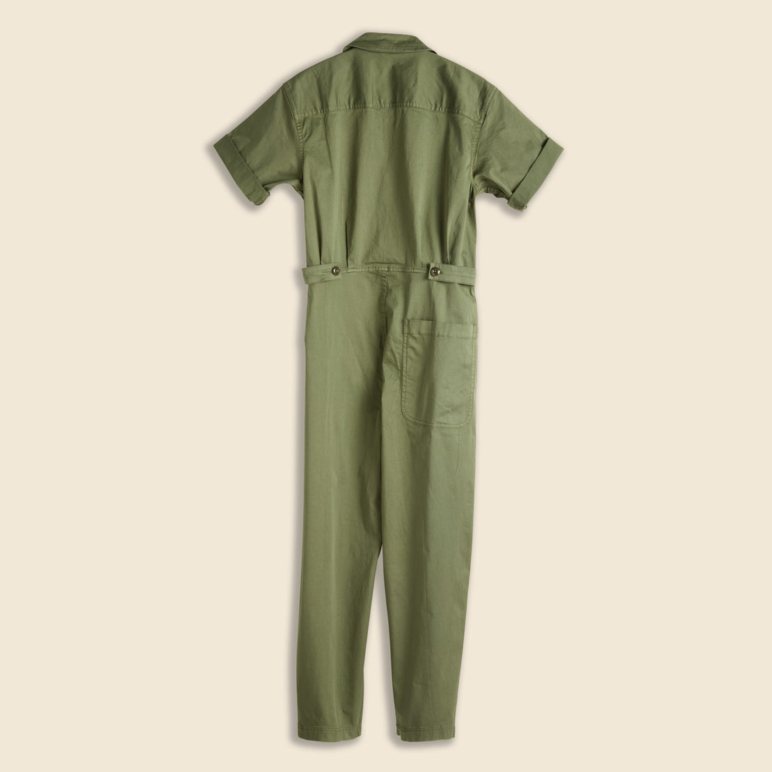 Short Sleeve Jumpsuit - Faded Olive - Alex Mill - STAG Provisions - W - Onepiece - Jumpsuit