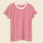 Prospect Linen Tee in Stripe - Red/White Stripe - Alex Mill - STAG Provisions - W - Tops - S/S Tee