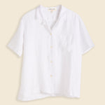 Maddie Camp Shirt in Linen - White - Alex Mill - STAG Provisions - W - Tops - S/S Woven