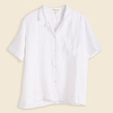 Maddie Camp Shirt in Linen - White - Alex Mill - STAG Provisions - W - Tops - S/S Woven