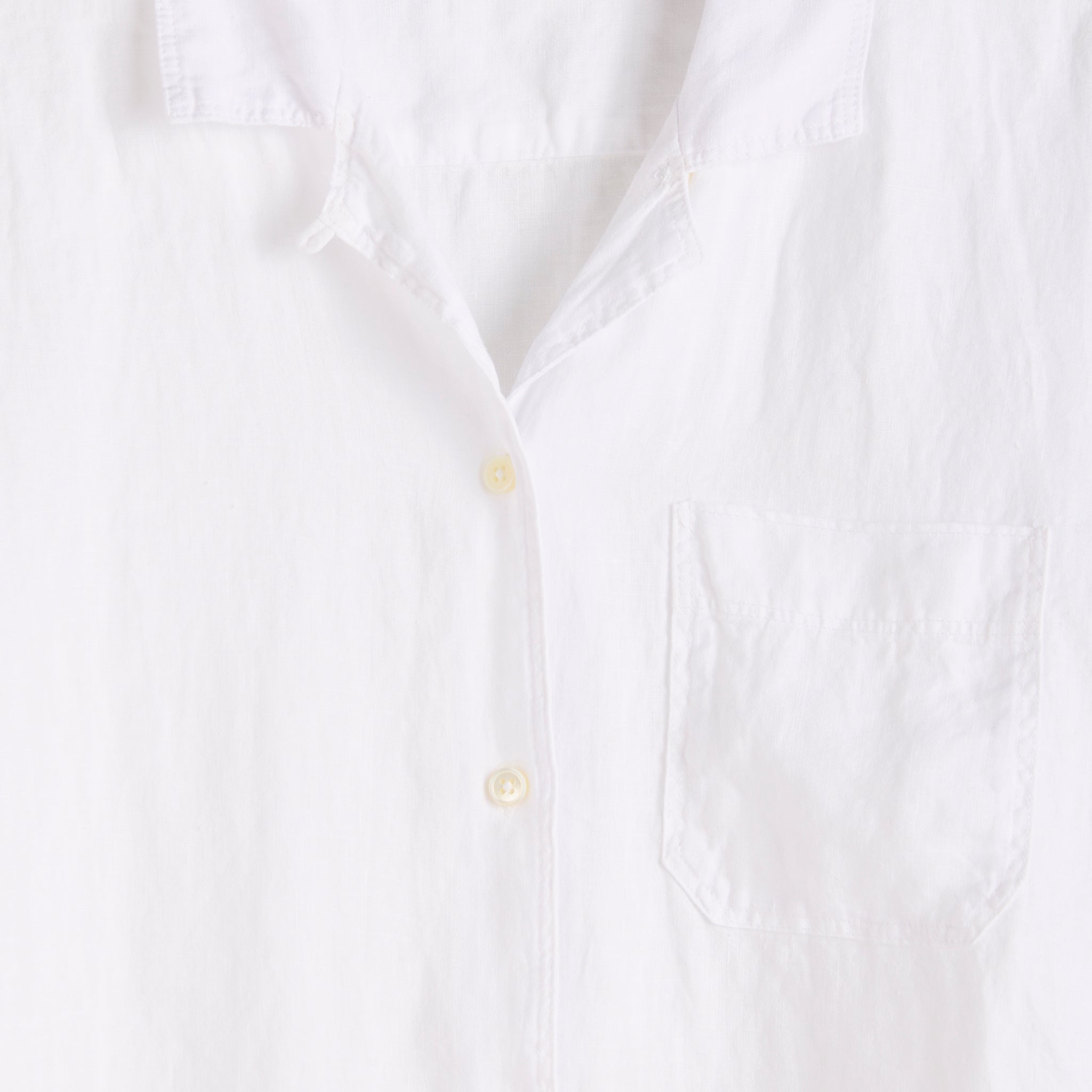 
                          Maddie Camp Shirt in Linen - White - Alex Mill - STAG Provisions - W - Tops - S/S Woven
                        