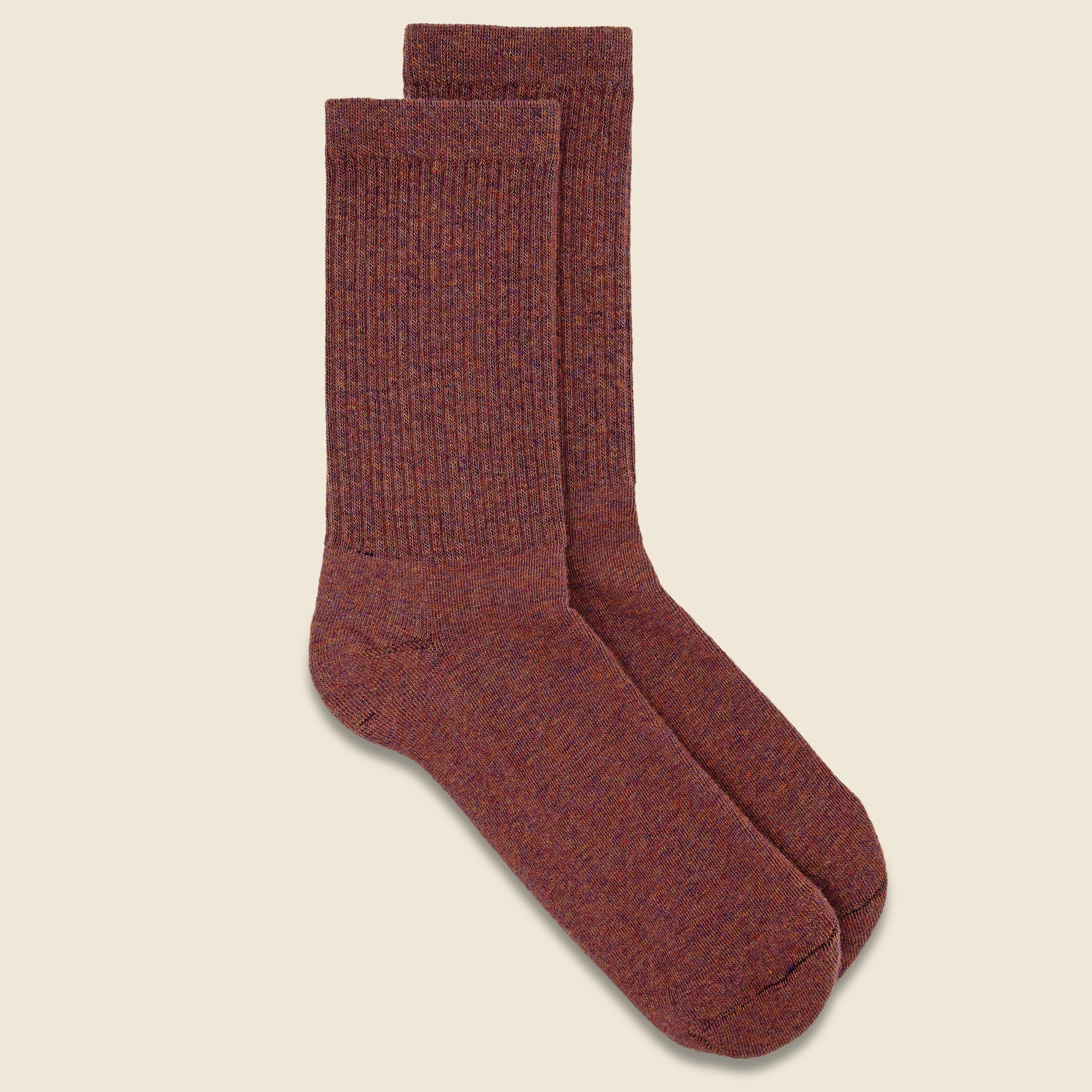 Merino Wool Crew Sock - Autumn Heather - American Trench - STAG Provisions - Accessories - Socks