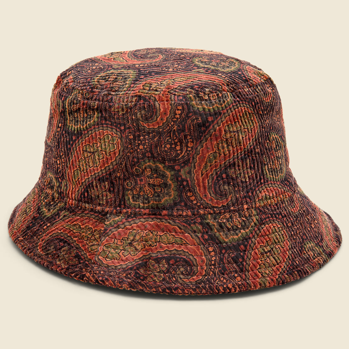 Anonymous Ism Paisley Cord Bucket Hat - Brown
