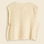 Embroidered Vest - Cream - Auntie Oti - STAG Provisions - W - Tops - Sweater