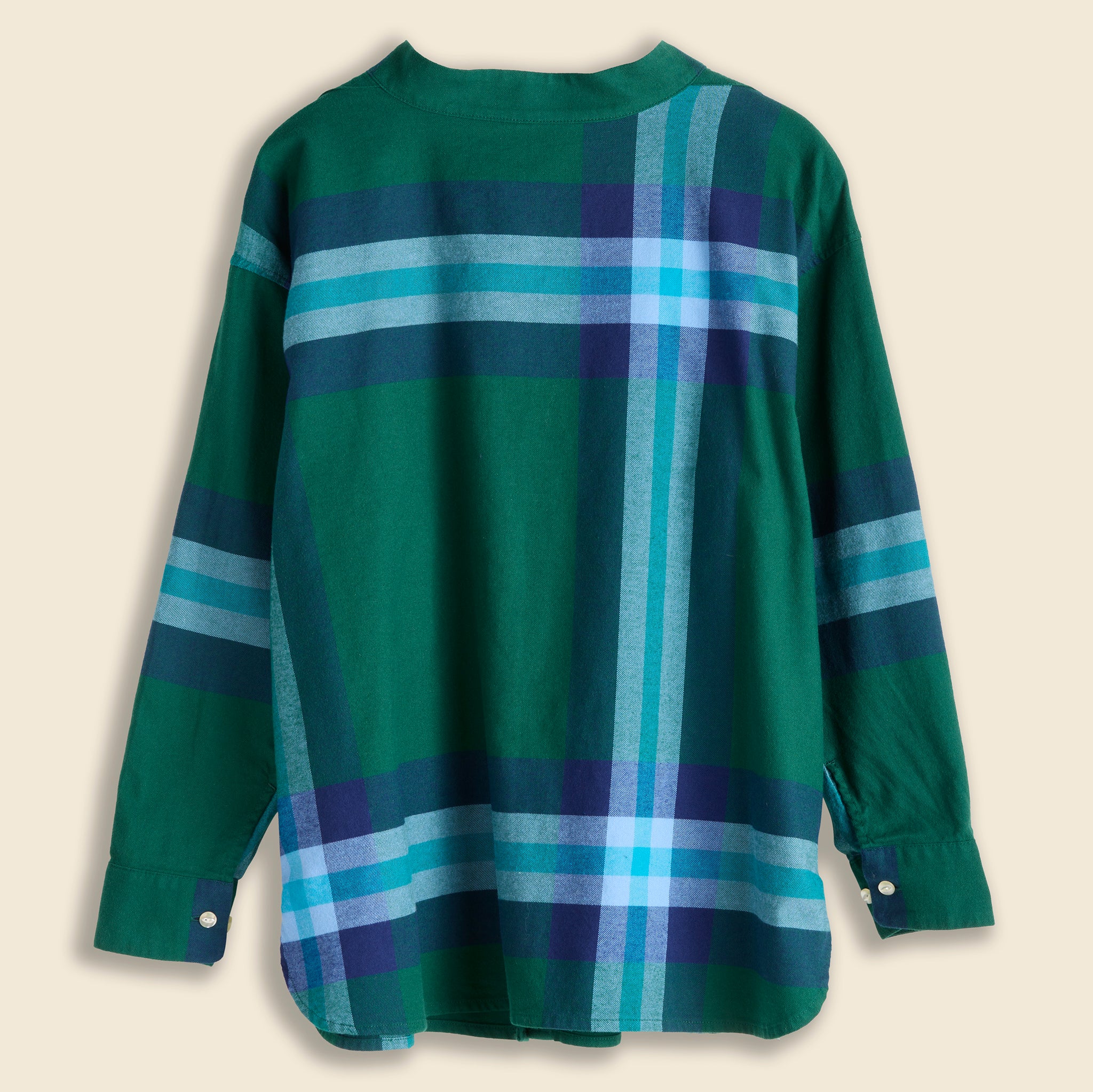 Oh Boy Big Plaid L/S Top - Green - BEAMS BOY - STAG Provisions - W - Tops - L/S Woven