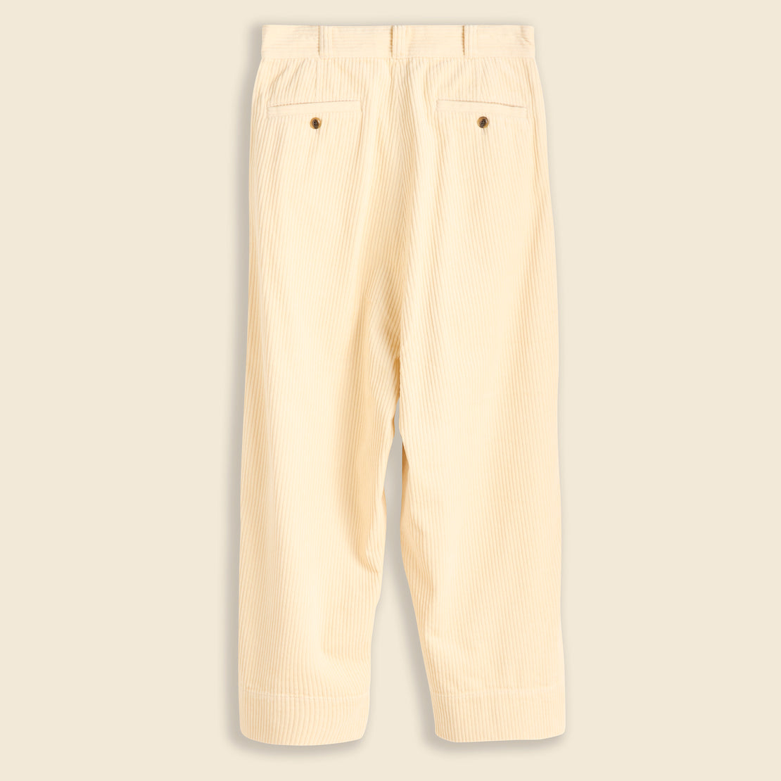 5 Wale Cropped Corduroy Pant - Ivory - BEAMS BOY - STAG Provisions - W - Pants - Twill