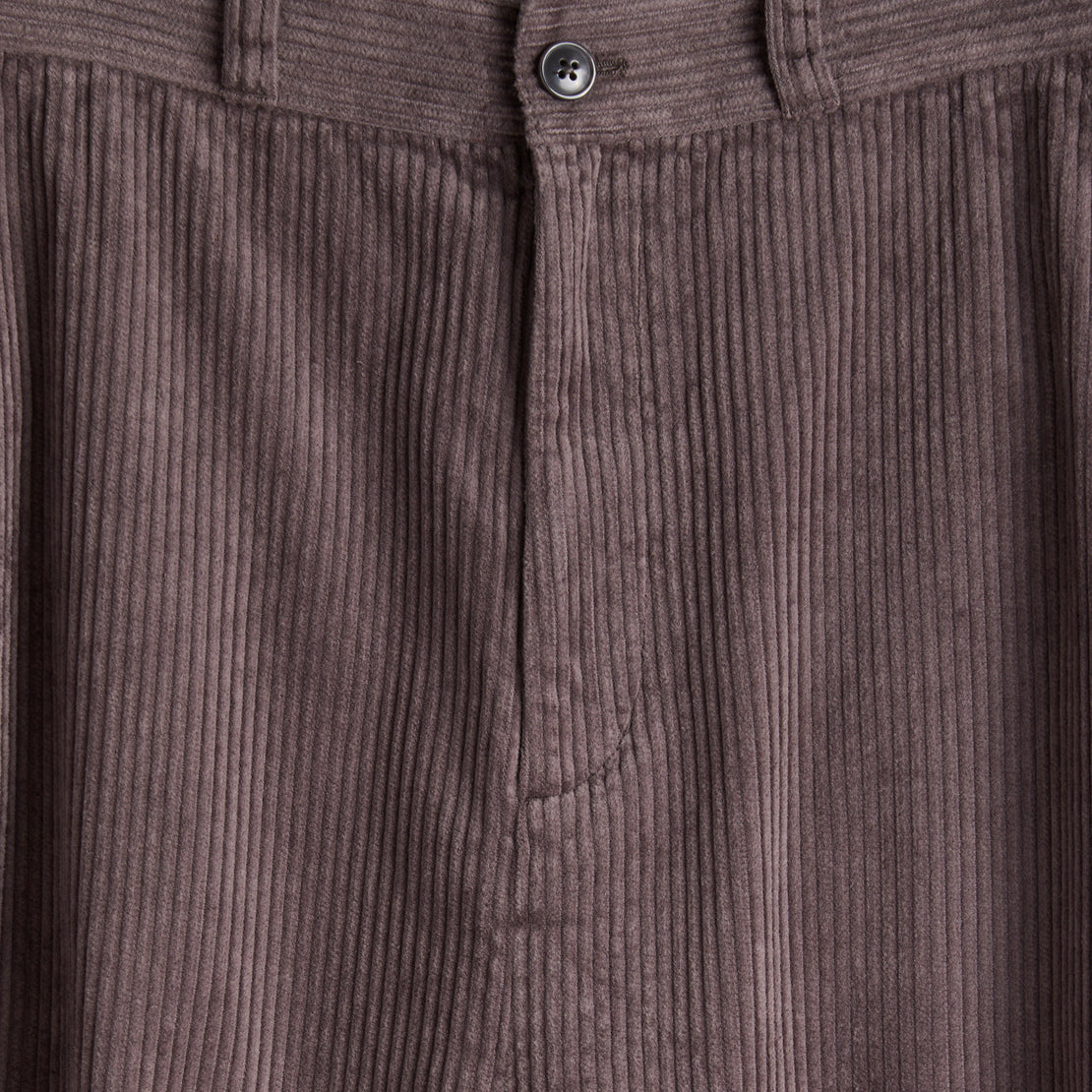 5 Wale Cropped Corduroy Pant - Charcoal - BEAMS BOY - STAG Provisions - W - Pants - Twill