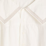 Oversized Sailor Button Down Shirt - Off White - BEAMS BOY - STAG Provisions - W - Tops - S/S Woven