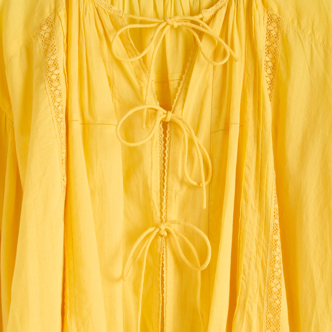 Oversized VinLace Dress - Yellow