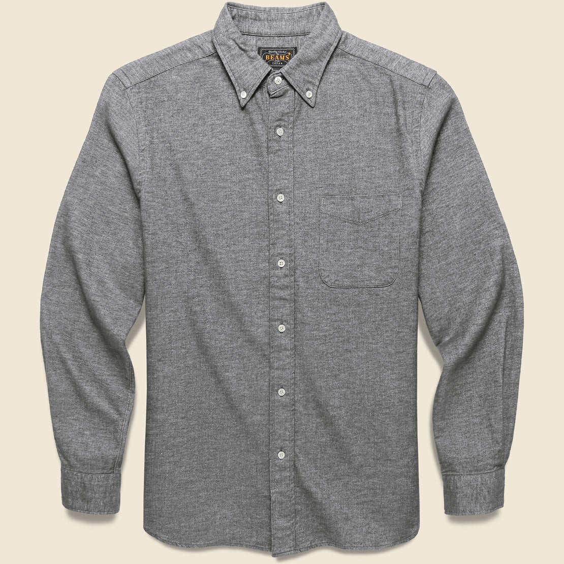 BEAMS+ Flannel Shirt - Grey