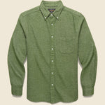 Flannel Shirt - Olive - BEAMS+ - STAG Provisions - Tops - L/S Woven - Solid