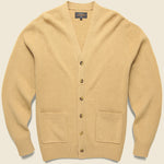 Elbow Patch Cardigan - Beige - BEAMS+ - STAG Provisions - Tops - Sweater